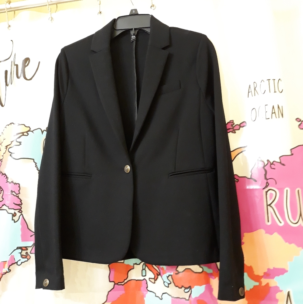 Aqua black blazer in excellent condition